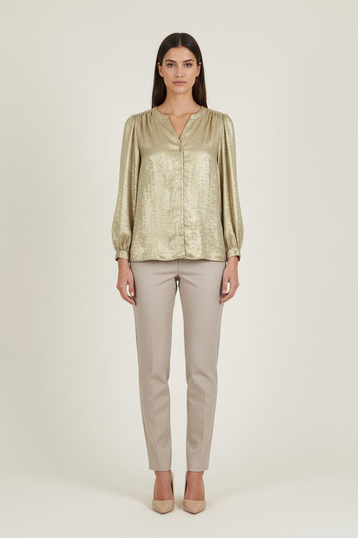 Blouse Dorée - Taille L/40 de la marque Gerard Darel | PARAD81386 - Vendu par Paradigme - Image 1