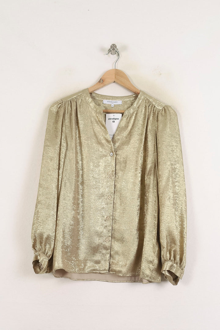 Blouse Dorée - Taille L/40 de la marque Gerard Darel | PARAD81386 - Vendu par Paradigme - Image 2