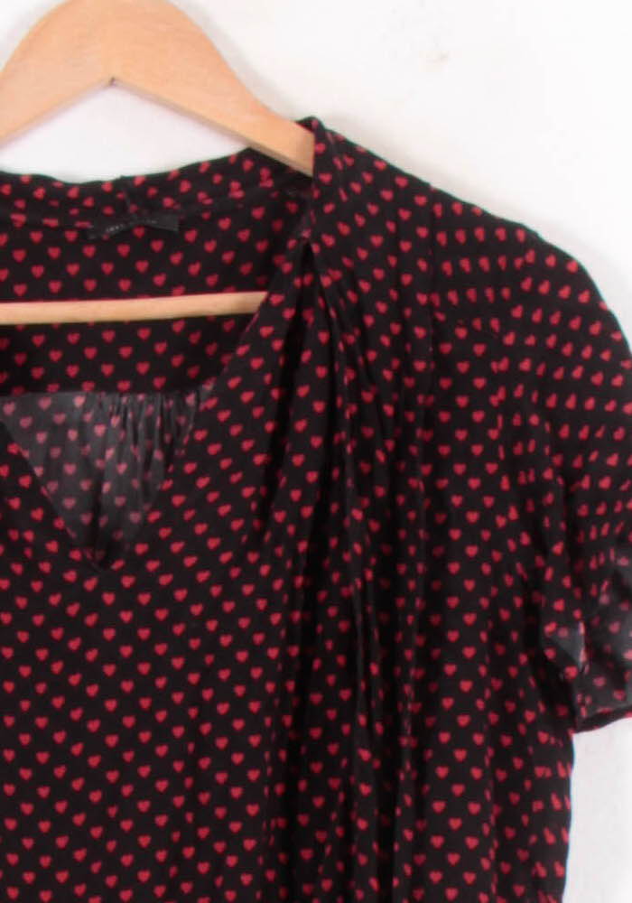 Blouse Noire et Rouge - Taille M/38 de la marque IKKS | PARAD81400 - Vendu par Paradigme - Image 3