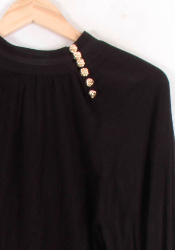 Blouse Noire - Taille S/36 de la marque ba&sh | PARAD81401 - Vendu par Paradigme - Image 3