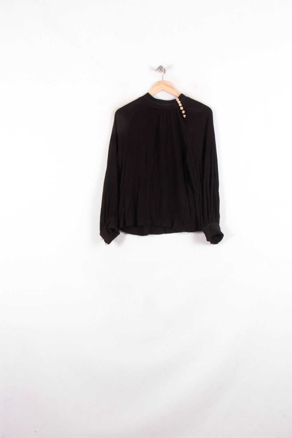 Blouse Noire - Taille S/36 de la marque ba&sh | PARAD81401 - Vendu par Paradigme - Image 2