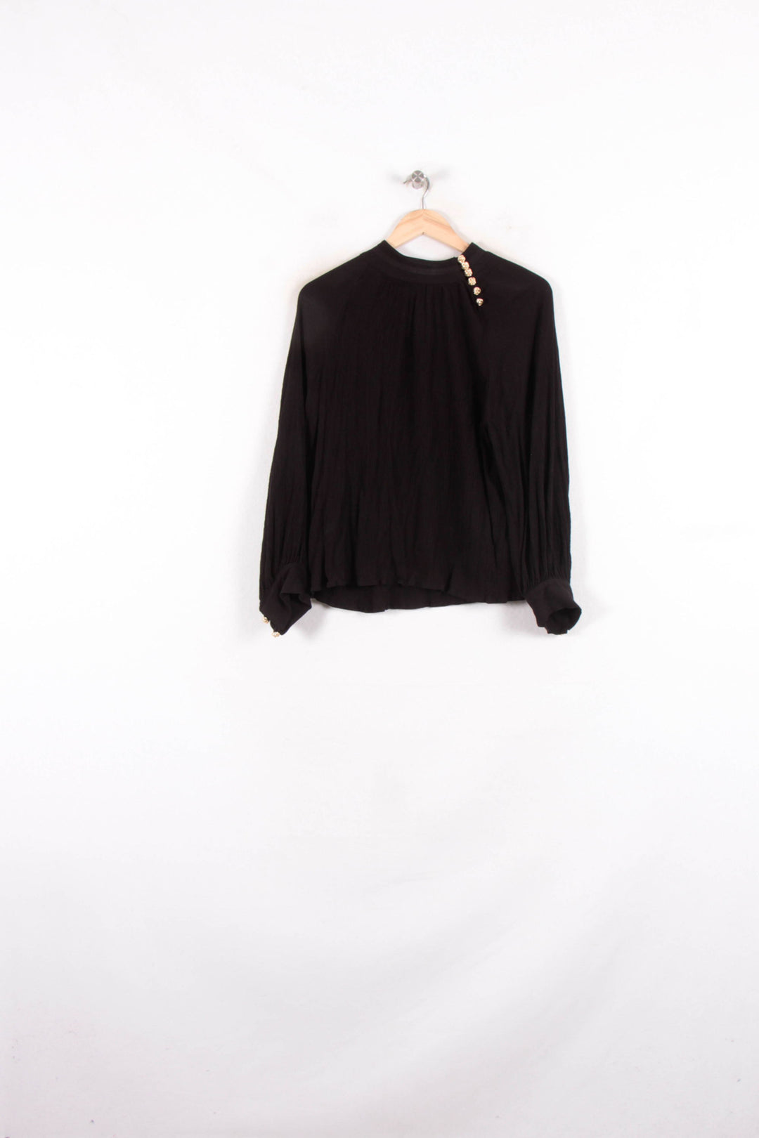 Blouse Noire - Taille S/36 de la marque ba&sh | PARAD81401 - Vendu par Paradigme - Image 2