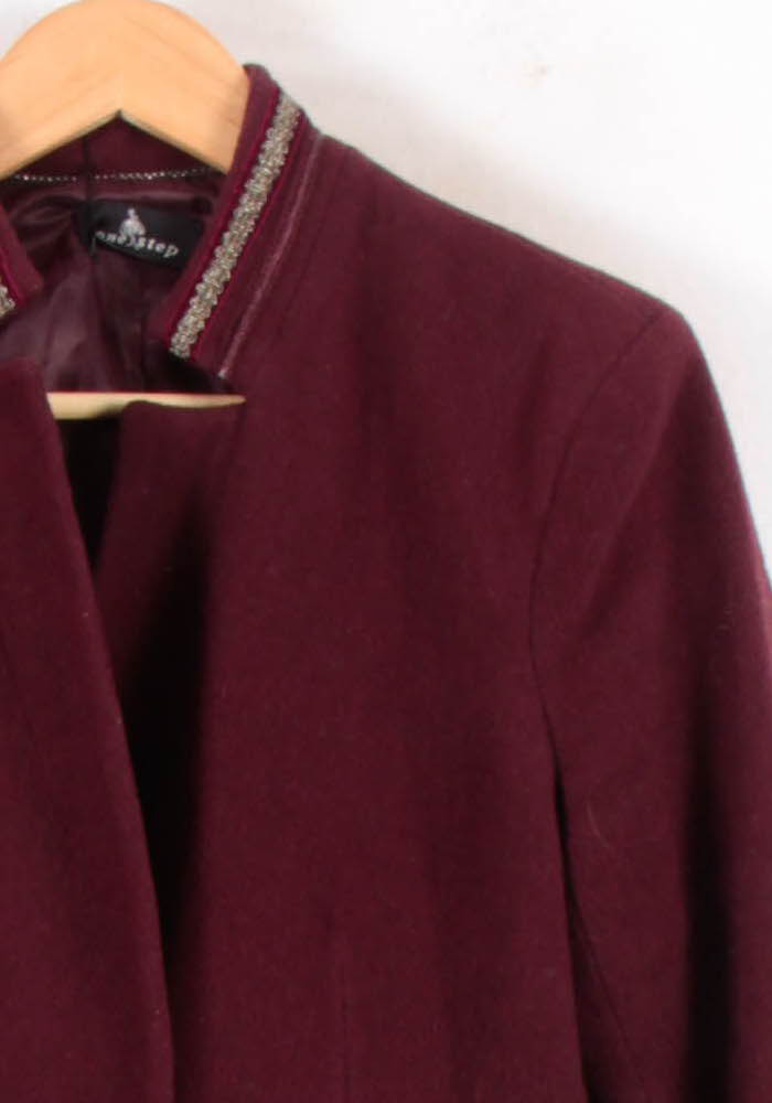 Manteau Bordeaux - Taille L/40 de la marque One Step | PARAD81411 - Vendu par Paradigme - Image 3