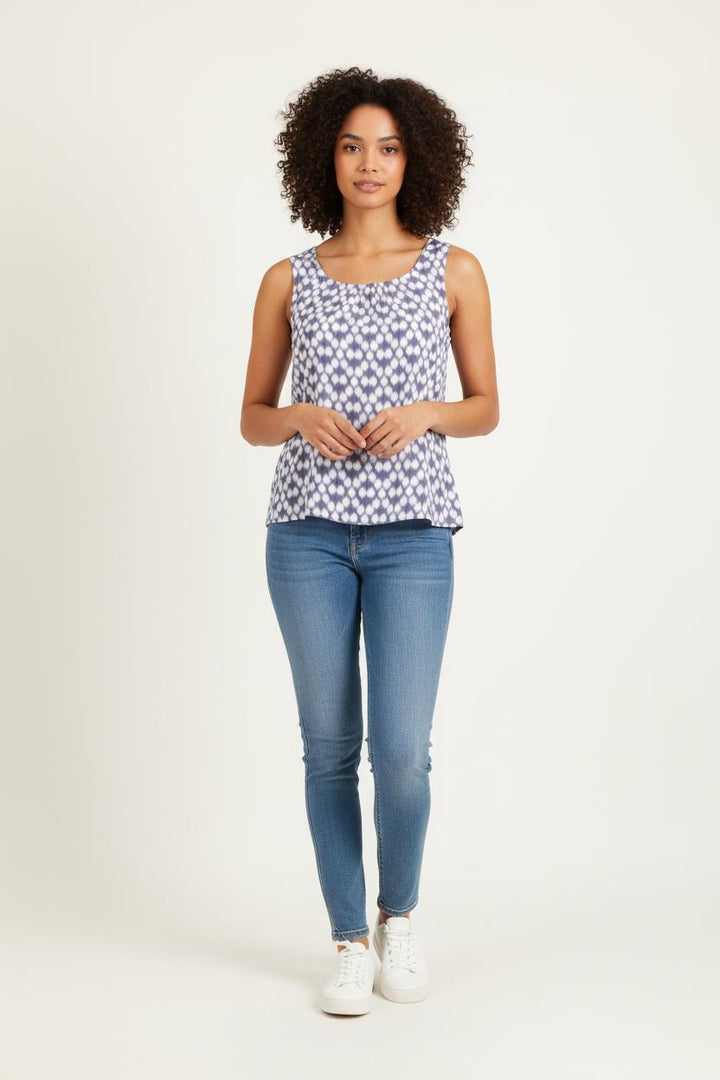 Débardeur Violet et Blanc - Taille M/38 de la marque Maison 123 | PARAD81413 - Vendu par Paradigme - Image 1