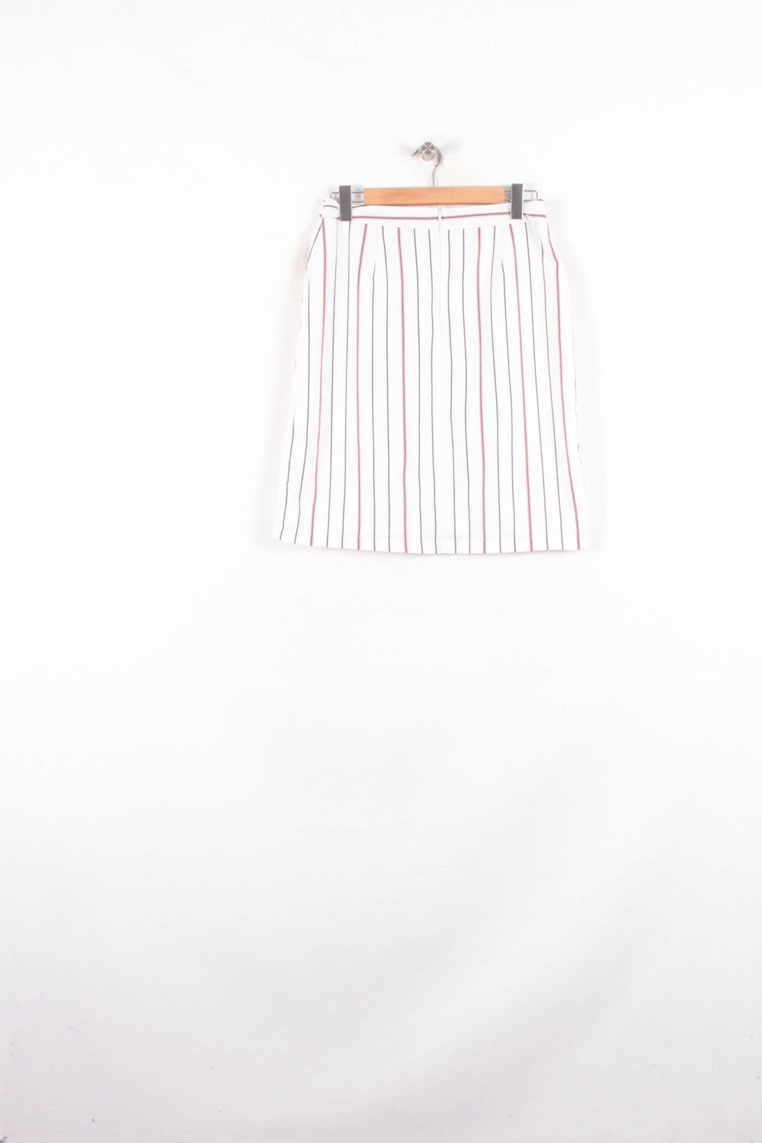 Jupe Midi Blanche à Rayures Bleues et Rouges - Taille XL/42 de la marque La Redoute Collections | PARAD81415 - Vendu par Paradigme - Image 4