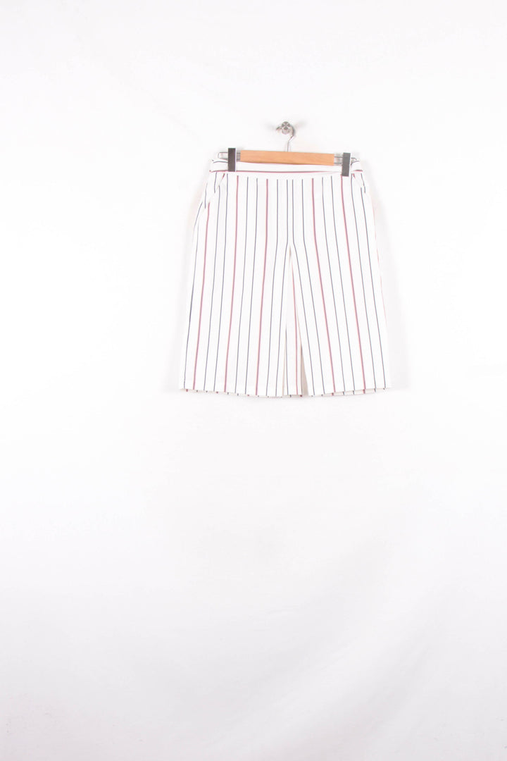 Jupe Midi Blanche à Rayures Bleues et Rouges - Taille XL/42 de la marque La Redoute Collections | PARAD81415 - Vendu par Paradigme - Image 2