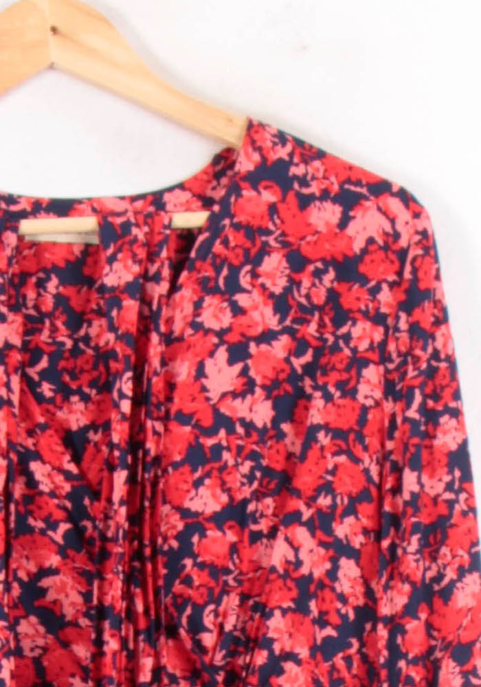 Robe Longue Rouge et Bleue - Taille S/36 de la marque La Fée Maraboutée | PARAD81420 - Vendu par Paradigme - Image 3