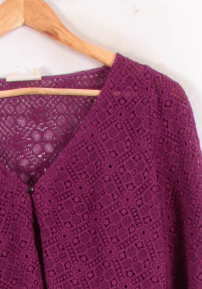 Blouse Violet - Taille M/38 de la marque Sézane | PARAD81426 - Vendu par Paradigme - Image 3