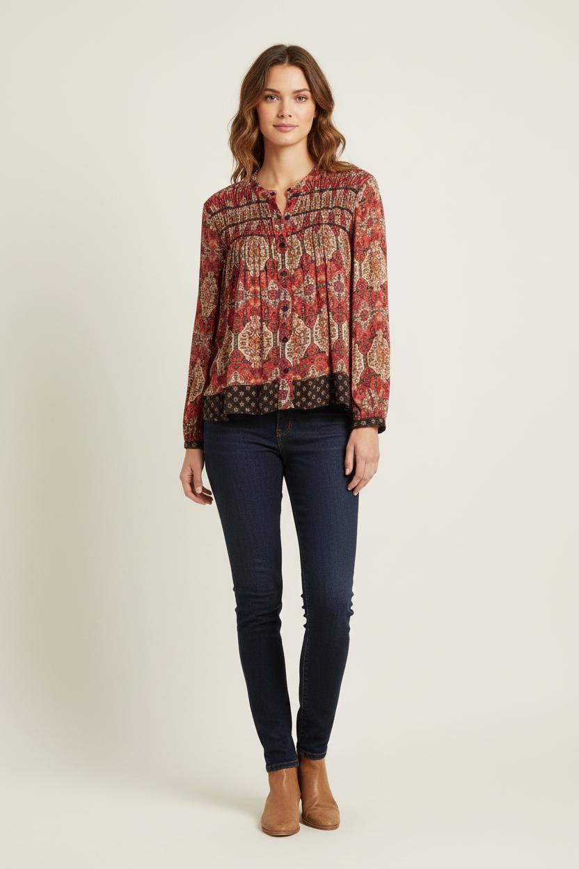 Blouse Multicolore - Taille L/40 de la marque La Fée Maraboutée | PARAD81427 - Vendu par Paradigme - Image 1