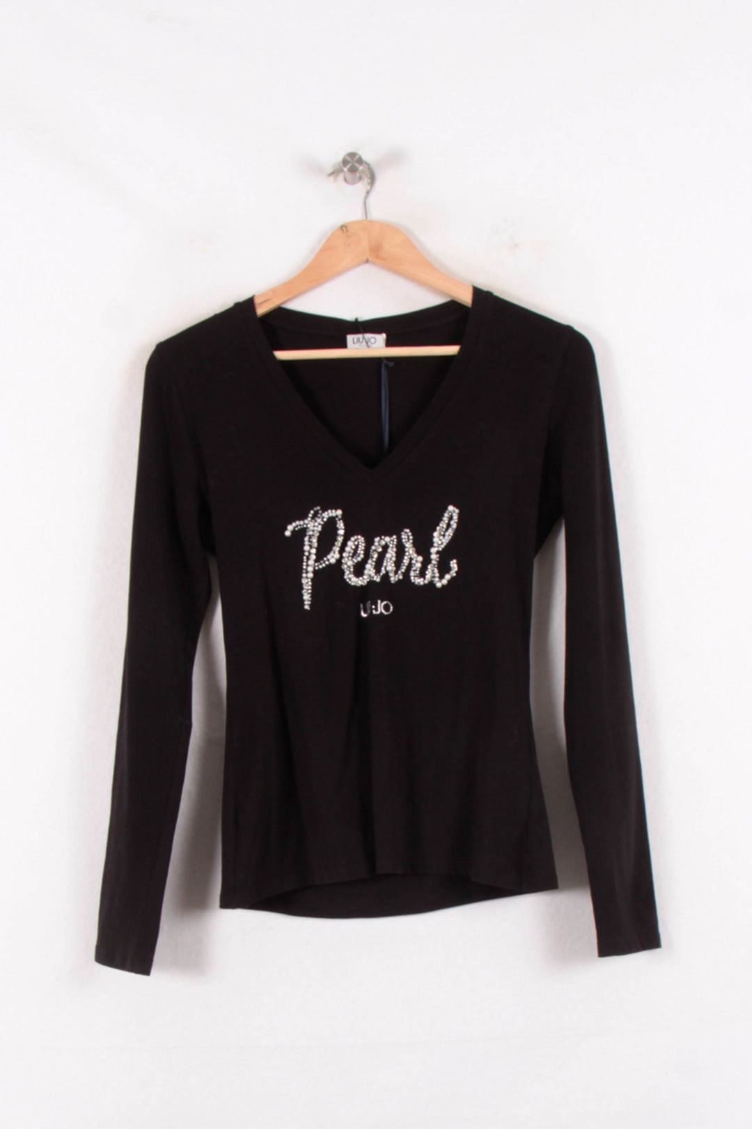Tee-shirt Manches Longues Noir - Taille S/36 de la marque Liu Jo | PARAD81434 - Vendu par Paradigme - Image 2