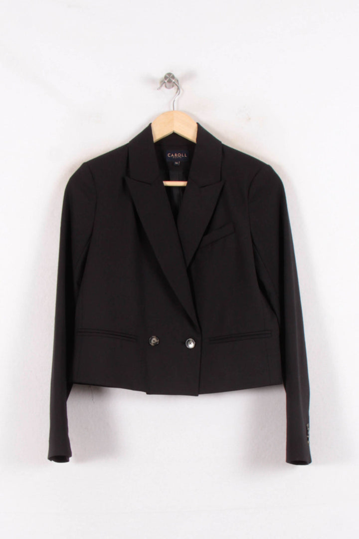 Blazer Noir - Taille S/36 de la marque Caroll | PARAD81440 - Vendu par Paradigme - Image 2