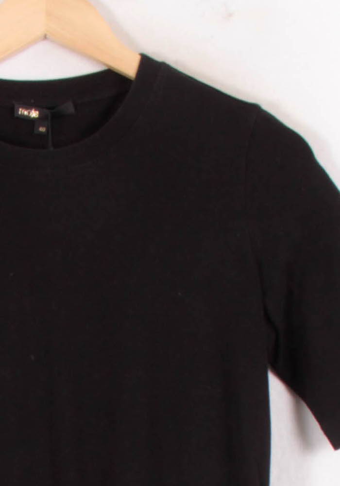 Robe Midi Noire et Violette - Taille L/40 de la marque Maje | PARAD81443 - Vendu par Paradigme - Image 3