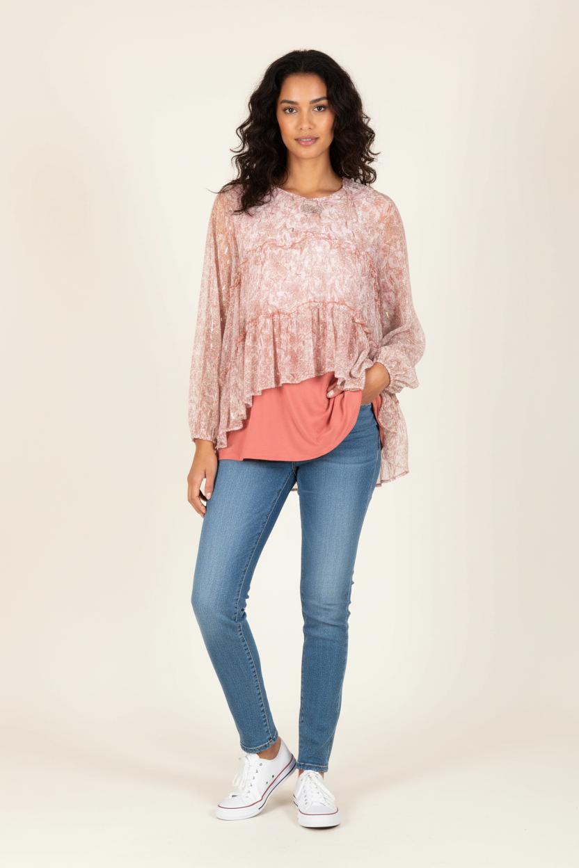 Blouse Multicolore - Taille XL/42 de la marque Caroll | PARAD81446 - Vendu par Paradigme - Image 1