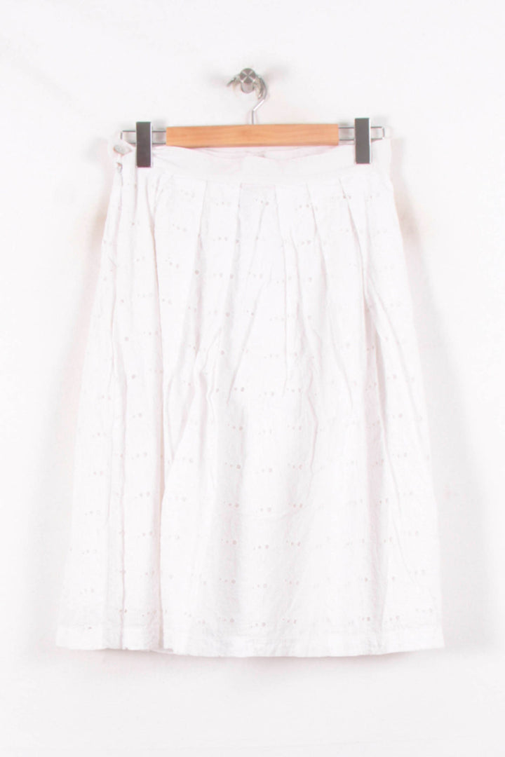 Jupe Midi Blanche - Taille L/40 de la marque La Fée Maraboutée | PARAD81449 - Vendu par Paradigme - Image 4