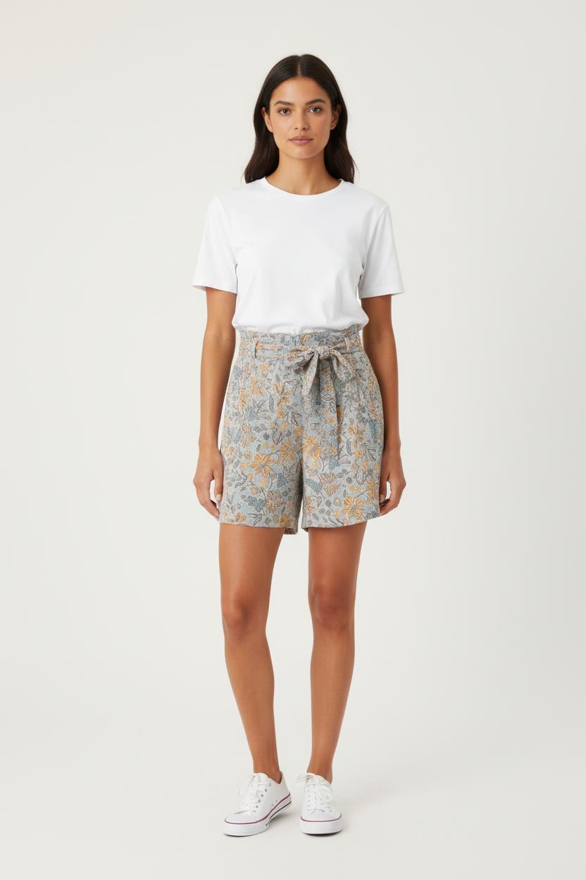 Short Vert et Jaune - Taille XS/34 de la marque Caroll | PARAD81453 - Vendu par Paradigme - Image 1