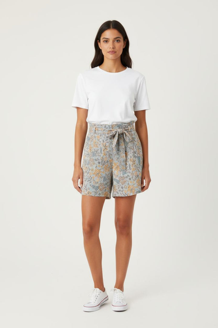 Short Vert et Jaune - Taille XS/34 de la marque Caroll | PARAD81453 - Vendu par Paradigme - Image 1