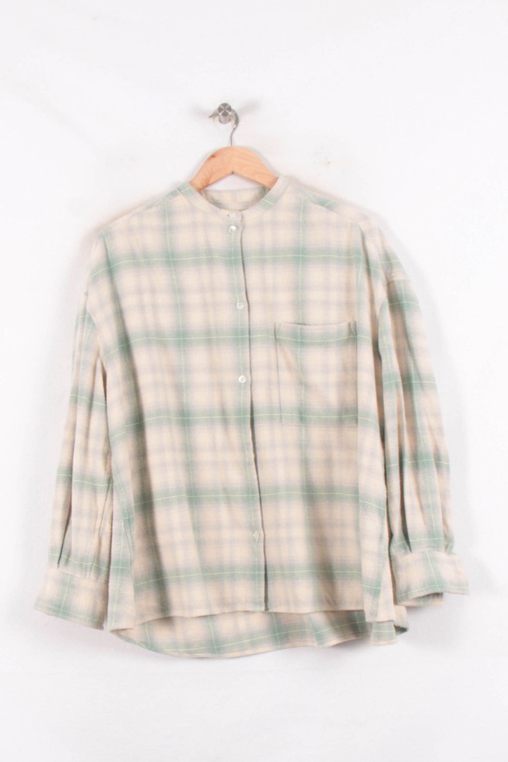 Chemise à Carreaux Verte et Beige - Taille S/36 de la marque Bellerose | PARAD81460 - Vendu par Paradigme - Image 2