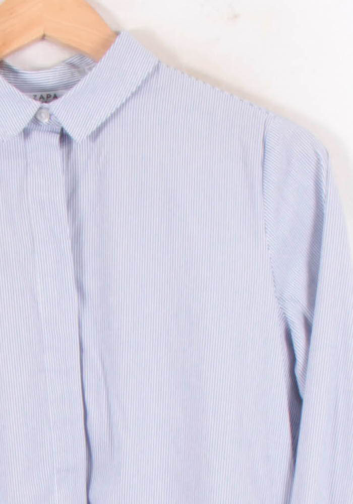 Chemise Rayée Bleu et Blanc - Taille S/36 de la marque ZAPA | PARAD81462 - Vendu par Paradigme - Image 3