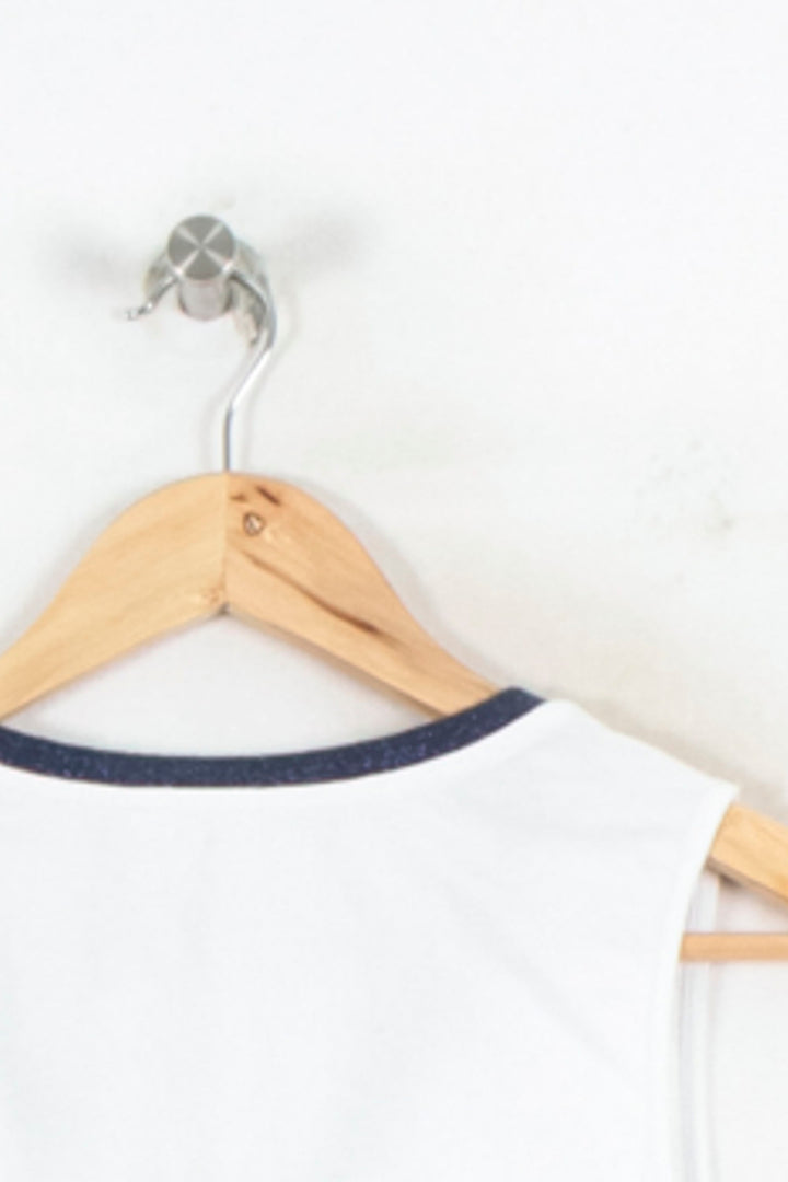 Débardeur Blanc et Bleu - Taille S/36 de la marque Maison 123 | PARAD81466 - Vendu par Paradigme - Image 4