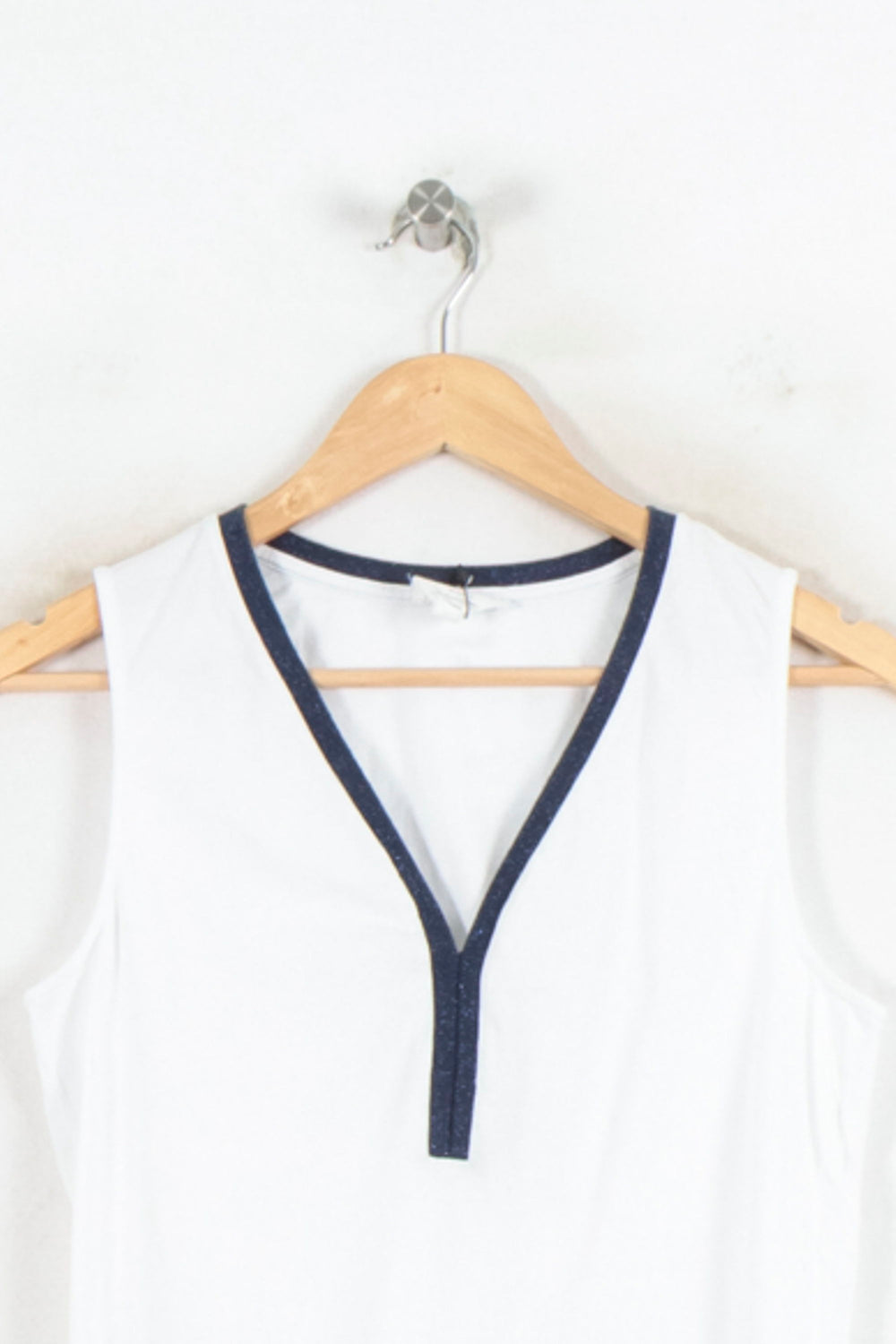 Débardeur Blanc et Bleu - Taille S/36 de la marque Maison 123 | PARAD81466 - Vendu par Paradigme - Image 2