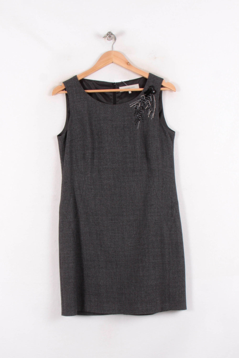 Robe Droite Grise - Taille M/38 de la marque Gerard Darel | PARAD81478 - Vendu par Paradigme - Image 2