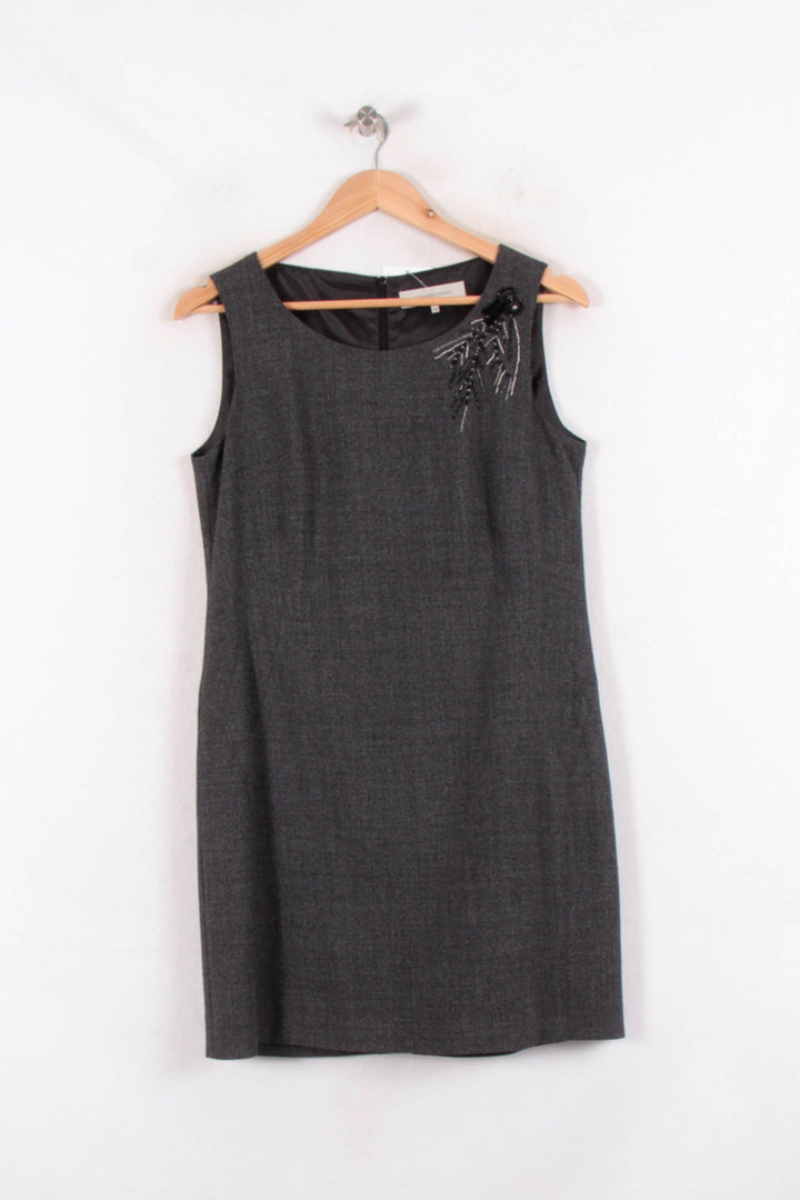 Robe Droite Grise - Taille M/38 de la marque Gerard Darel | PARAD81478 - Vendu par Paradigme - Image 2