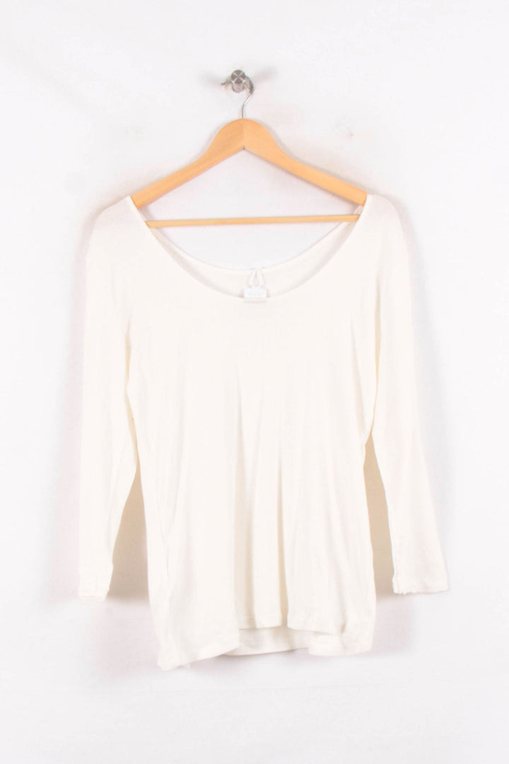 T-shirt Manches Longues Blanc - Taille M/38 de la marque Karl Marc John | PARAD81501 - Vendu par Paradigme - Image 4