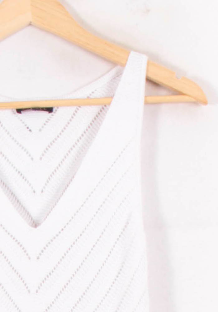 Débardeur Blanc - Taille XS/34 de la marque Caroll | PARAD81506 - Vendu par Paradigme - Image 3