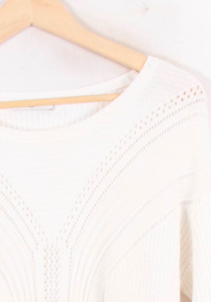 Pull Blanc - Taille XS/34 de la marque ZAPA | PARAD81510 - Vendu par Paradigme - Image 3