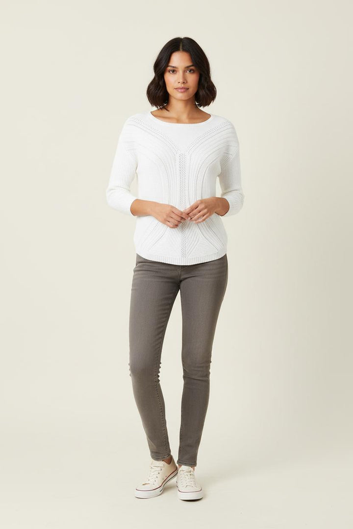 Pull Blanc - Taille XS/34 de la marque ZAPA | PARAD81510 - Vendu par Paradigme - Image 1