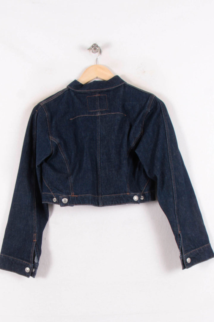 Veste Courte en Jean Bleue - Taille XS/34 de la marque Levi's | PARAD81511 - Vendu par Paradigme - Image 4