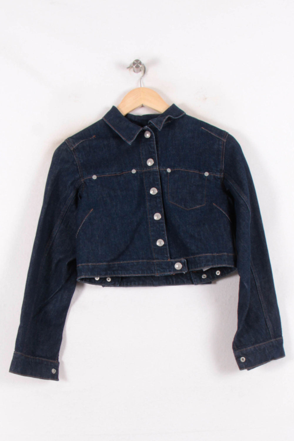Veste Courte en Jean Bleue - Taille XS/34 de la marque Levi's | PARAD81511 - Vendu par Paradigme - Image 2