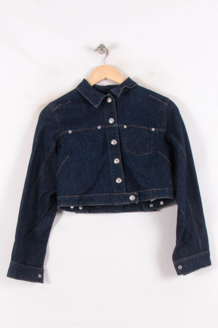 Veste Courte en Jean Bleue - Taille XS/34 de la marque Levi's | PARAD81511 - Vendu par Paradigme - Image 2