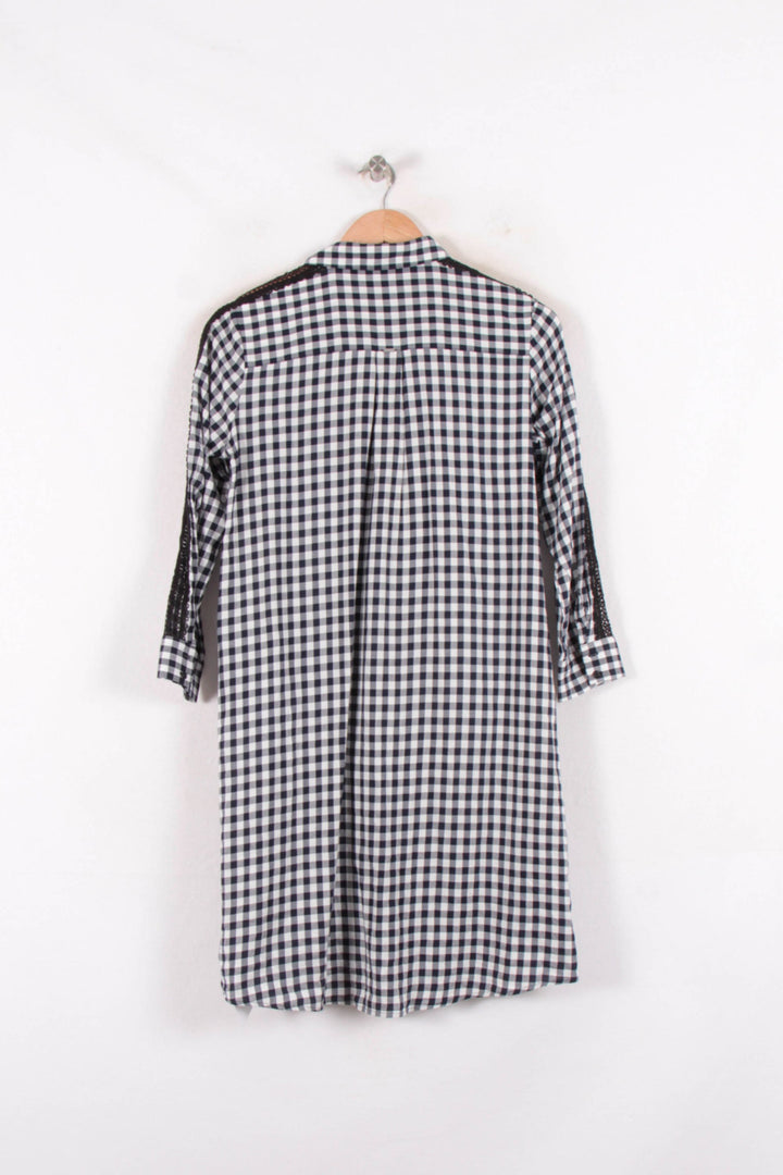 Robe Chemise Noire et Blanche - Taille S/36 de la marque IKKS | PARAD81513 - Vendu par Paradigme - Image 4