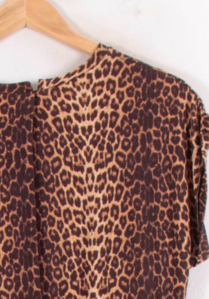 Robe Courte Marron et Beige - Taille M/38 de la marque Maje | PARAD81515 - Vendu par Paradigme - Image 3