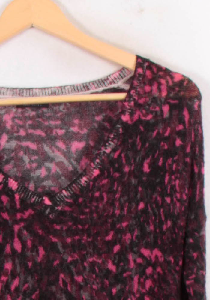 Pull Violet et Noir - Taille S/36 de la marque IKKS | PARAD81518 - Vendu par Paradigme - Image 3