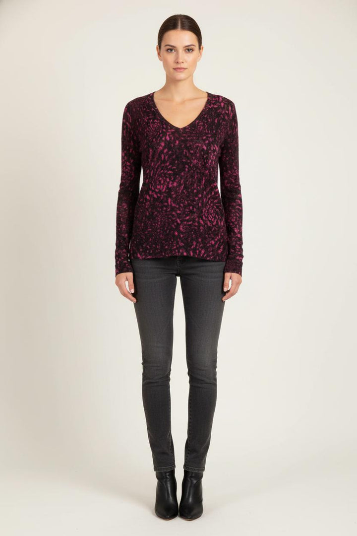 Pull Violet et Noir - Taille S/36 de la marque IKKS | PARAD81518 - Vendu par Paradigme - Image 1