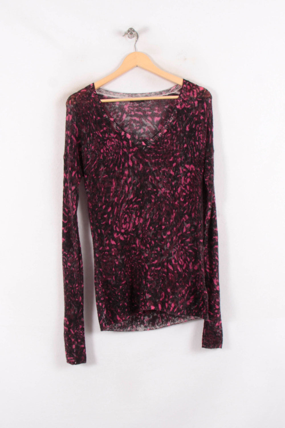 Pull Violet et Noir - Taille S/36 de la marque IKKS | PARAD81518 - Vendu par Paradigme - Image 2