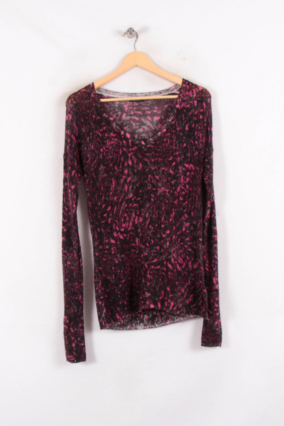 Pull Violet et Noir - Taille S/36 de la marque IKKS | PARAD81518 - Vendu par Paradigme - Image 2