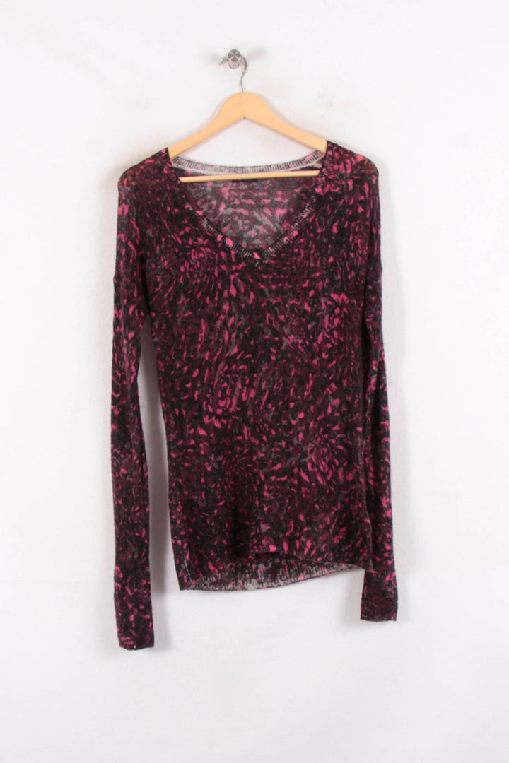 Pull Violet et Noir - Taille S/36 de la marque IKKS | PARAD81518 - Vendu par Paradigme - Image 2