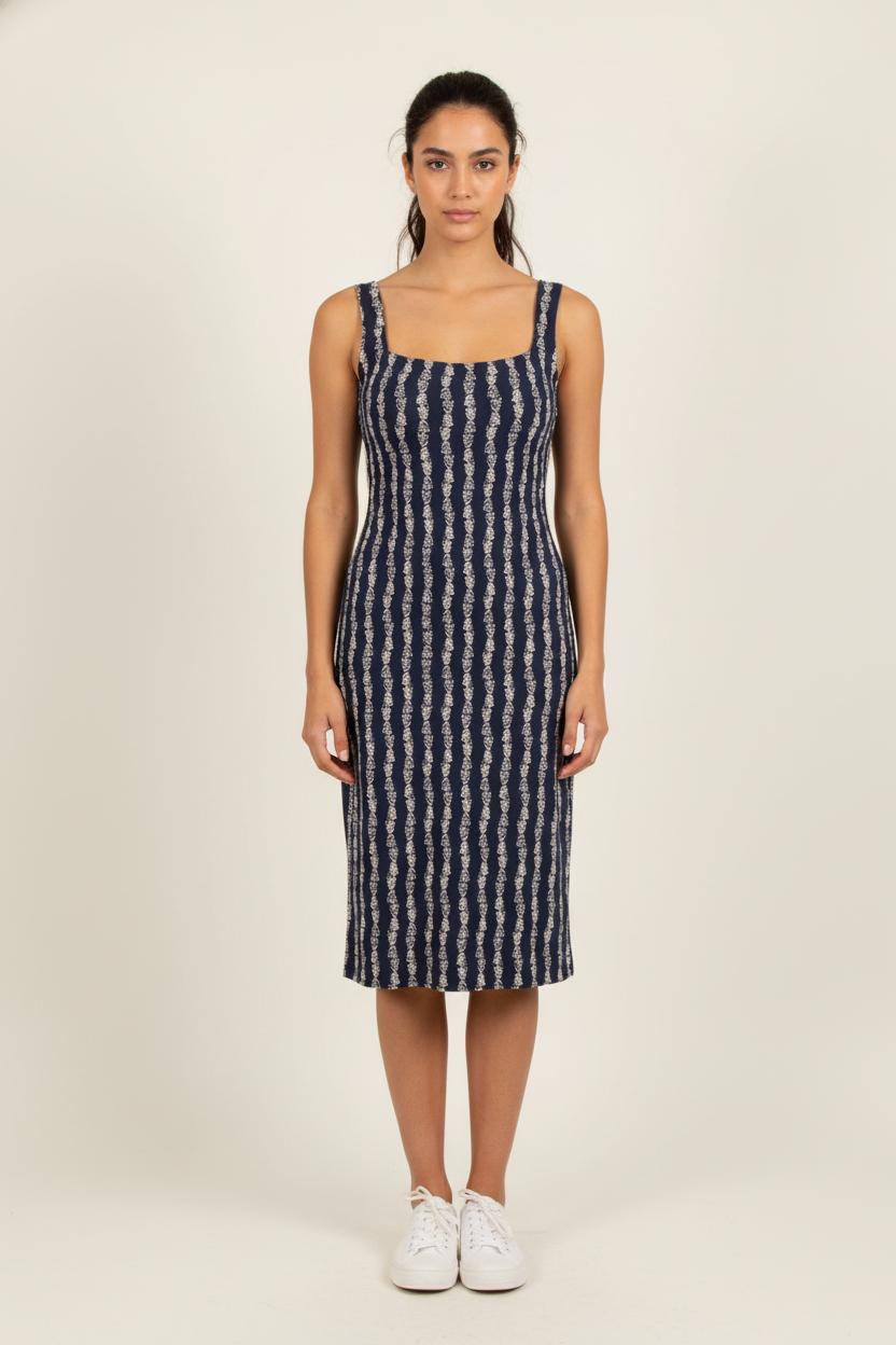 Robe Sans Manches Bleue et Blanche - Taille L/40 de la marque Rouje | PARAD81519 - Vendu par Paradigme - Image 1