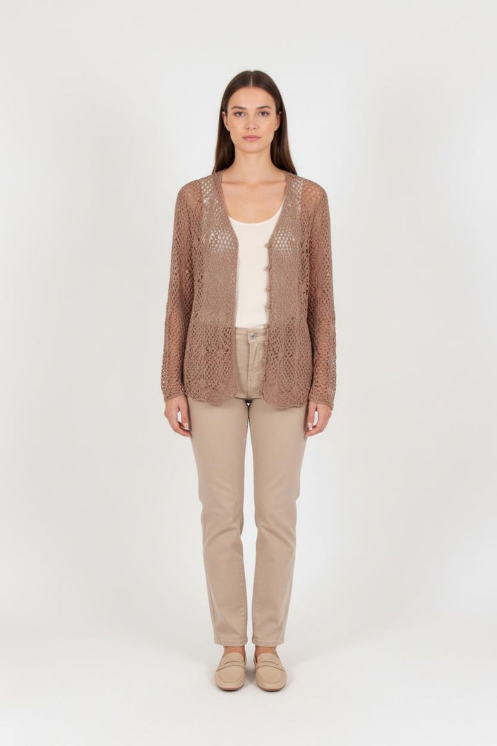 Cardigan Marron - Taille M/38 de la marque Caroll | PARAD81522 - Vendu par Paradigme - Image 1