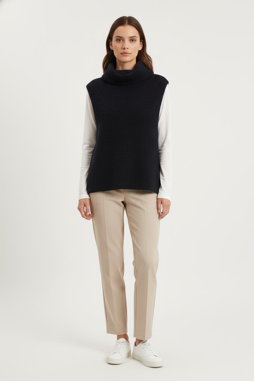 Pull Sans Manches Bleu - Taille XS/34 de la marque Caroll | PARAD81523 - Vendu par Paradigme - Image 1