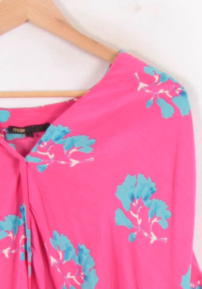 Blouse Rose et Bleue - Taille M/38 de la marque Maje | PARAD81525 - Vendu par Paradigme - Image 3