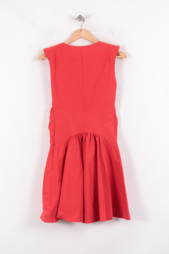Robe Courte Rouge - Taille XS/34 de la marque Claudie Pierlot | PARAD81530 - Vendu par Paradigme - Image 4