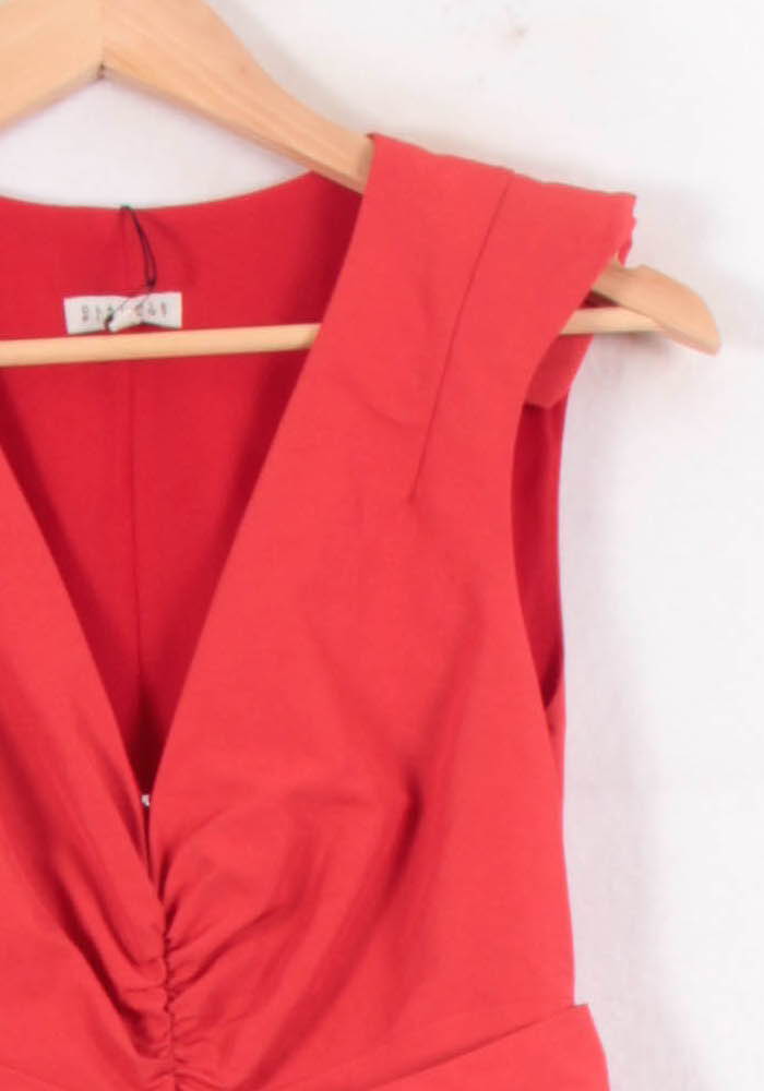 Robe Courte Rouge - Taille XS/34 de la marque Claudie Pierlot | PARAD81530 - Vendu par Paradigme - Image 3