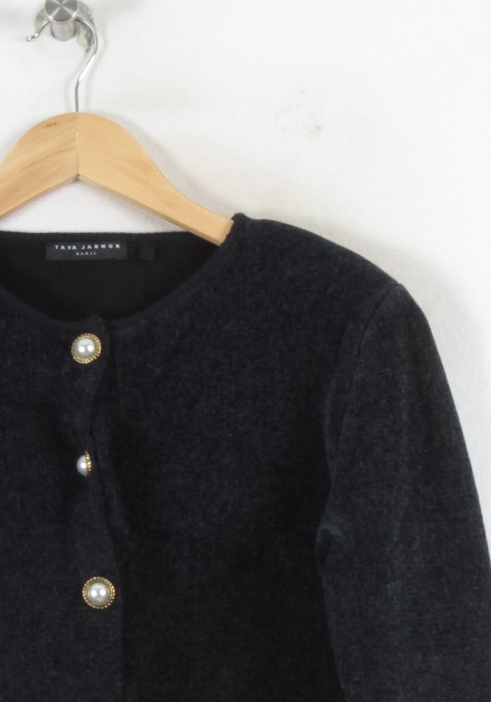 Cardigan Noir - Taille S/36 de la marque Tara Jarmon | PARAD81533 - Vendu par Paradigme - Image 3