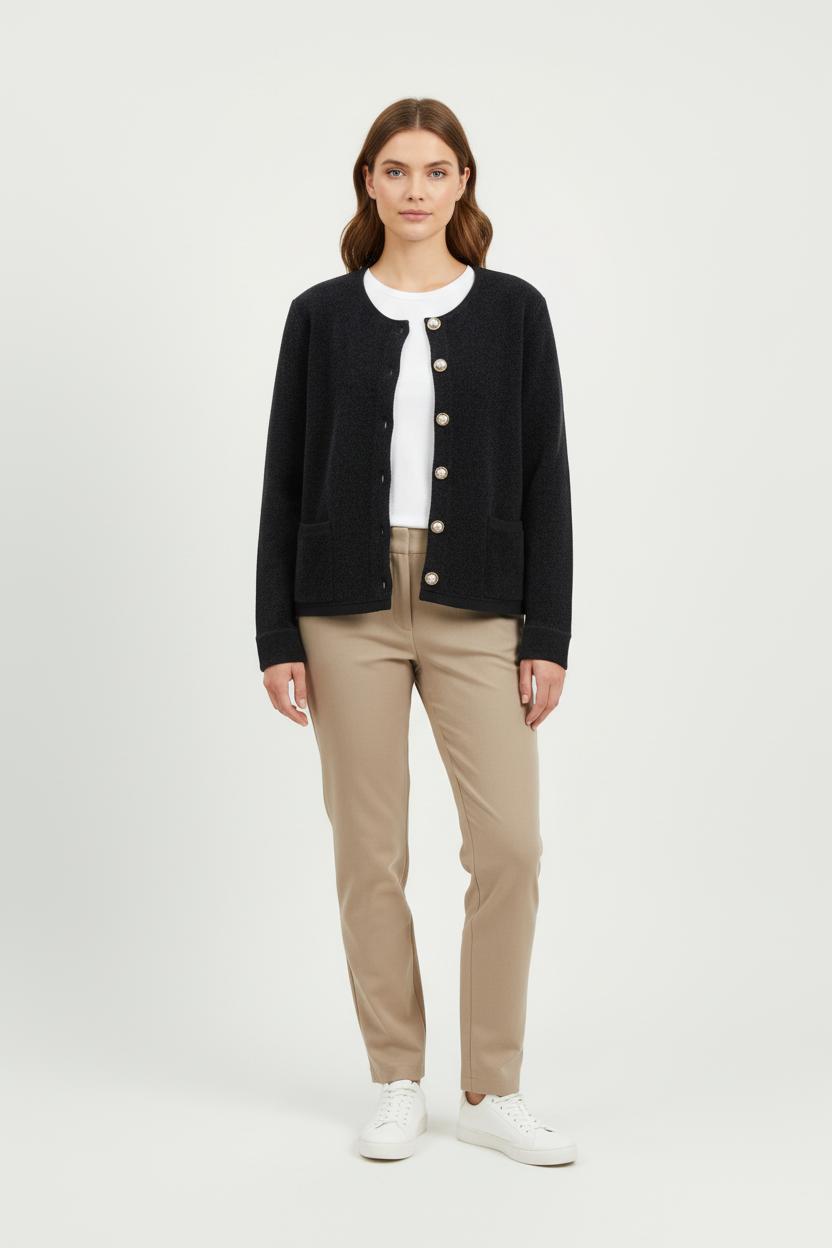 Cardigan Noir - Taille S/36 de la marque Tara Jarmon | PARAD81533 - Vendu par Paradigme - Image 1