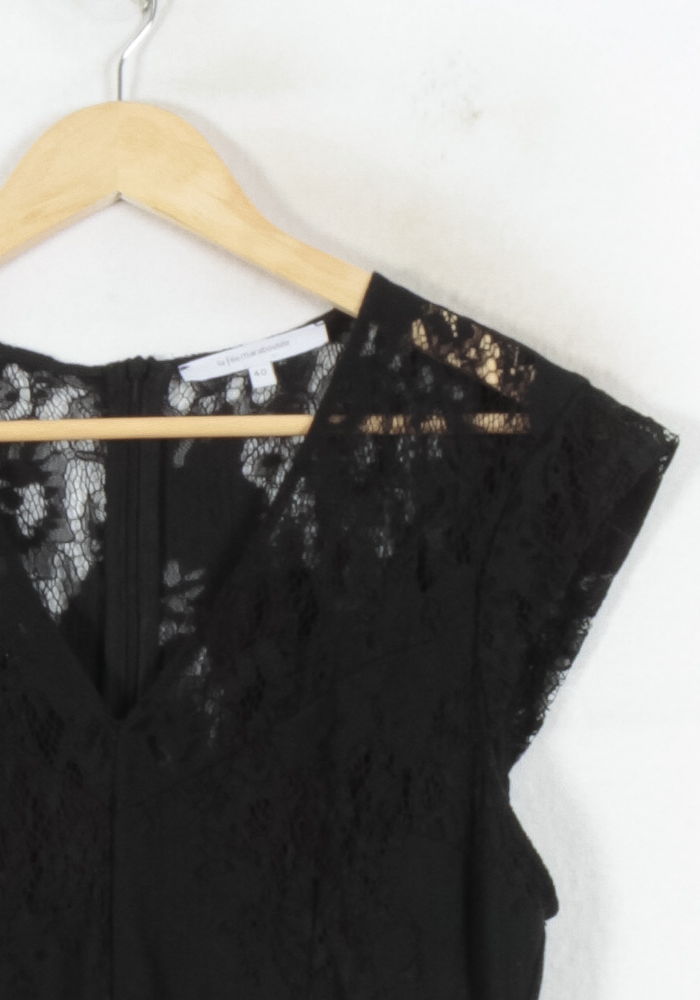 Robe Noire - Taille L/40 de la marque La Fée Maraboutée | PARAD81539 - Vendu par Paradigme - Image 3