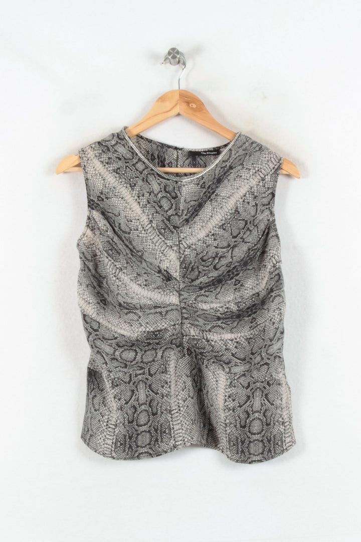 Débardeur Beige et Noir - Taille M/38 de la marque The Kooples | PARAD81541 - Vendu par Paradigme - Image 2